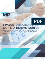 5 Pasos para Crear Una Cartera de Inversión de Mediano y Largo Plazo