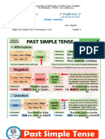 6 ENGLISH SEP 29 CONTENIDO Past Simple Tense With Regular Verbs