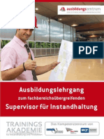 Ausbildungslehrgang zum Supervisor für Instandhaltung