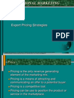 Export Pricing Strategies