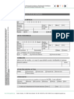 Hoja de Solicitud de Servicio: Datos de La Empresa