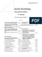 Deutscher Bundestag: Stenografischer Bericht 111. Sitzung