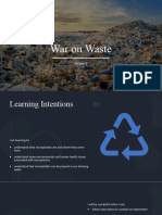 War On Waste PPT Template