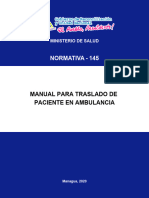 Normativa - 145: Manual para Traslado de Paciente en Ambulancia