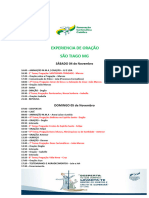 Cronograma Experiencia de Oração S.tiago 2023