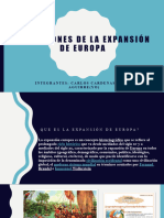 Las Razones de La Expansion de Europa