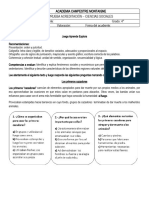 Prueba de Acreditación 4° Sociales Ii P