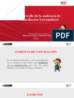 Desarrollo de La Audiencia de Conciliación. Tipos de Acuerdos y Requisitos Del Acta