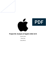 Apple 10-K Report 2022 Analysis