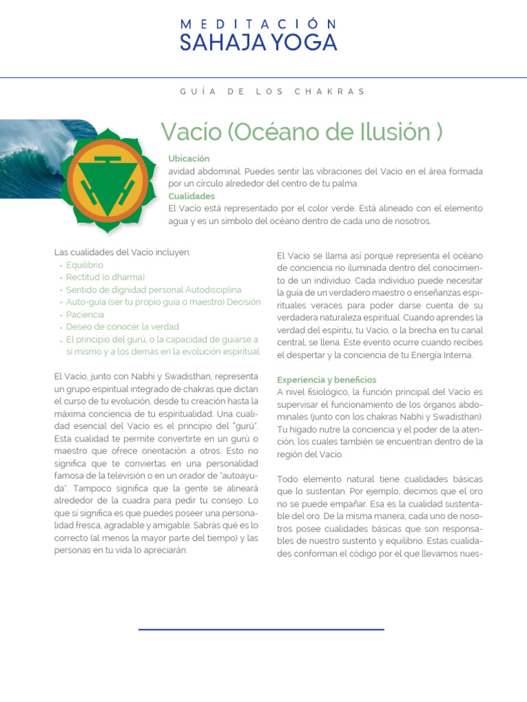 3a VACIO Chakra Sahaja Yoga | PDF