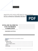 Suma Numeros Complejos Con MATLAB