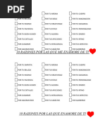10 Razones para Amarte | PDF | Relaciones personales, crianza y ...