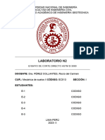 Procedimiento Del Ensayo de Corte