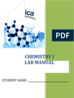 Chemistry 1 Lab Manual 2019