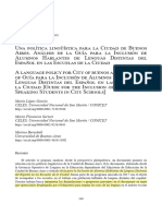 García, Sartori, Beresnak Una Política Lingüística para CABA