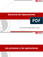 Gerencia de Operaciones: Pee Esan Abr/May 2023