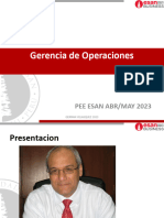 Gerencia de Operaciones: Pee Esan Abr/May 2023