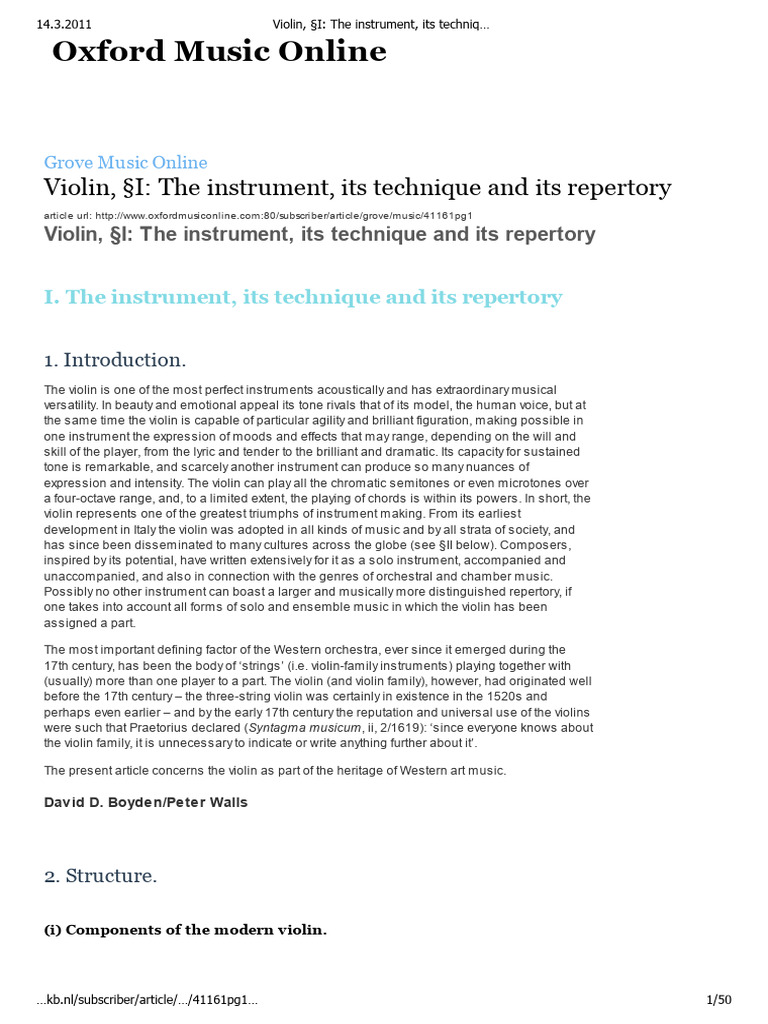 Violin Pdf