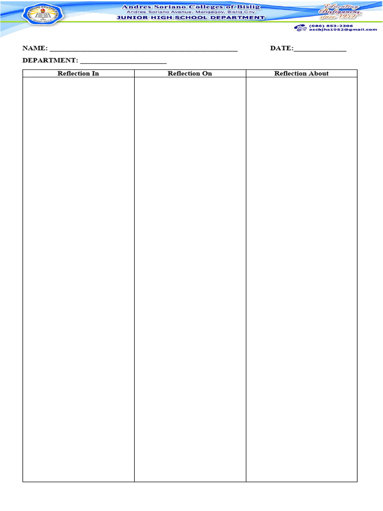 Reflextion Paper | PDF