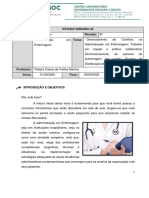 Curso: Enfermagem Período: 8º Disciplina: Administração Tema: Gerenciamento