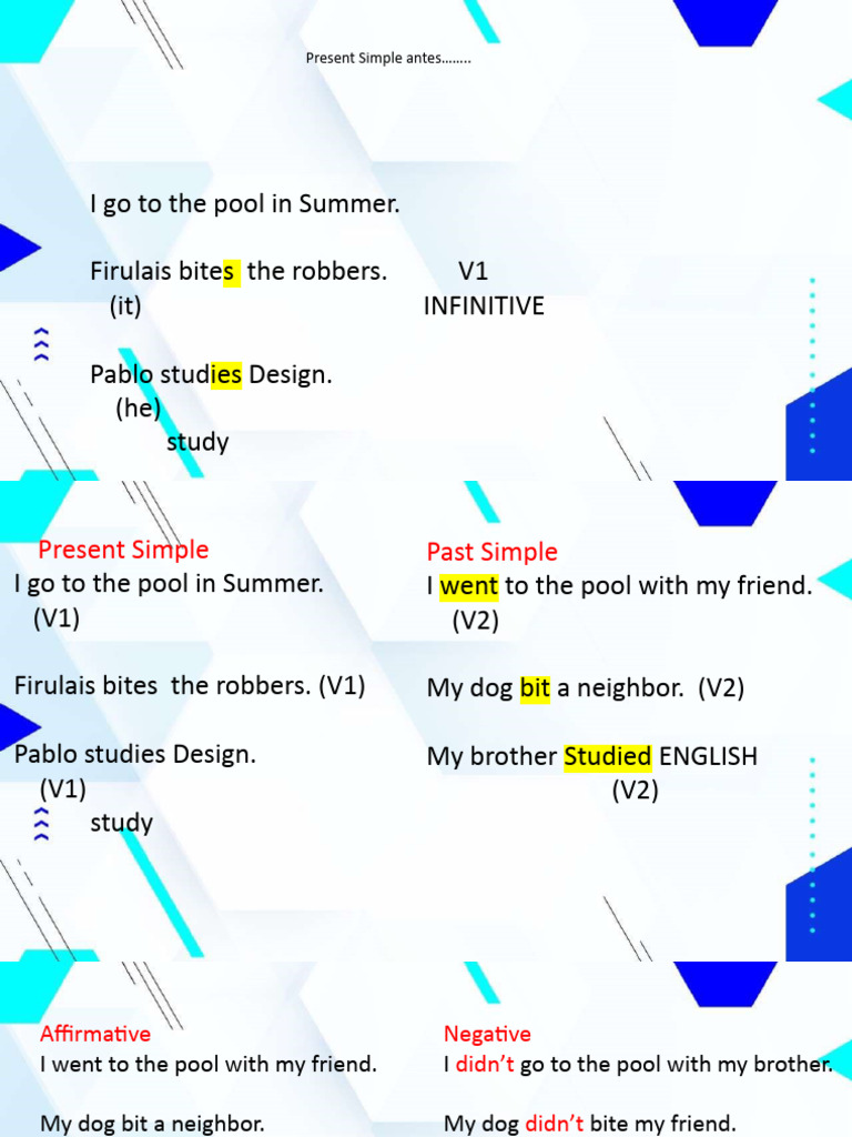 Past Simple Best Explanation | PDF