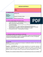 Análisis Sentencia 1. Marco Decisional: 1.1. Identificación