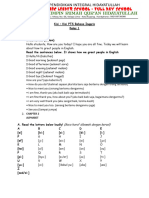 Kisi' Bahasa Inggris