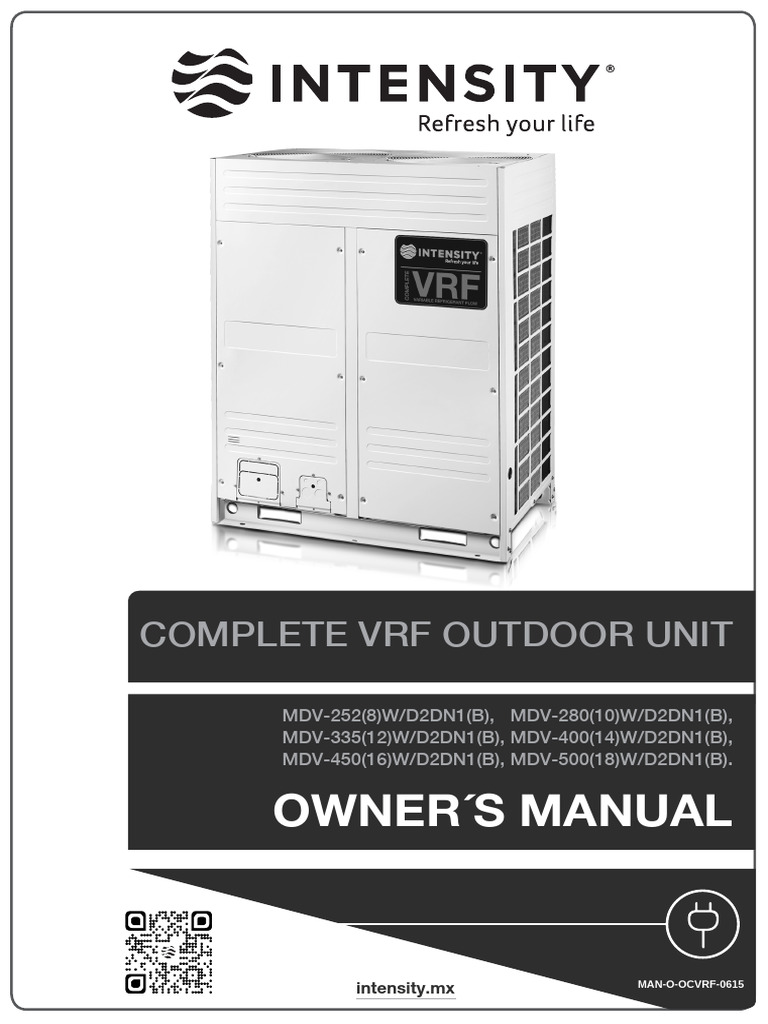 VRF Outdoor Unit Owner's Manual | PDF | Air Conditioning | Waste