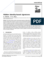 Hidden - Identity Based - Signatures Zhou Kiayias