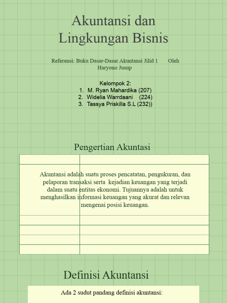 01 - Akuntansi Dan Lingkungan Bisnis Revisi | PDF | Pengelolaan ...