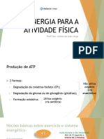 Energia para A Taividade Fisica