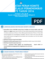 SOSIALISASI PERMENDIKBUD NO. 75 TAHUN 2016 TENTANG KOMITE SEKOLAH (Autosaved)