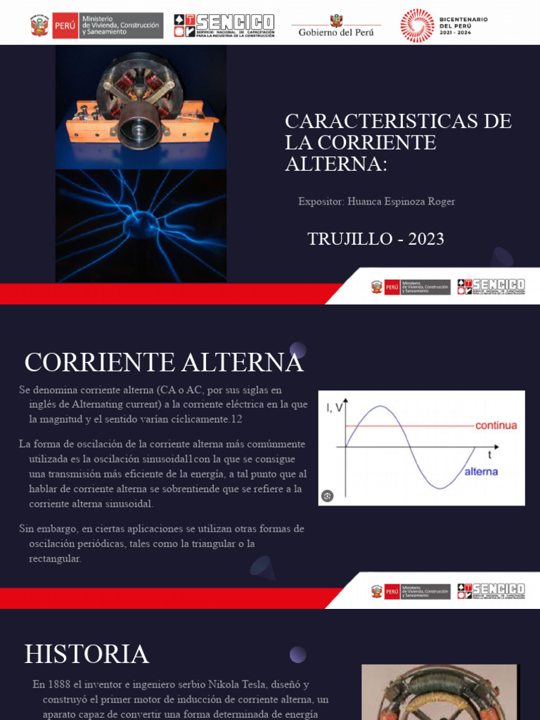 Caracteristicas de La Corriente Alterna | PDF | Corriente alterna ...