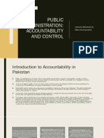 Chapter 4 Public Administration Accountability and Control