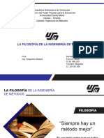 La Filosofía de La Ingeniería de Métodos