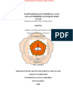 Analisis Pengendalian Internal Atas Pengelolaan Persediaan Bahan Baku Ayam