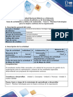 Guia de actividades y rubrica de evaluación - Fase 6 - GESTIÓN DE CALIDAD