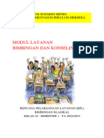 Modul Layanan Bimbingan Dan Konseling: Sma Yos Sudarso Metro Implementasi Kurikulum Merdeka