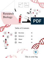 DNA Research Biology Monochrome Presentation Red Variant