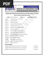 Syllabus for Internal Exam