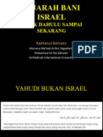 Sejarah Bani Israel Sejak Dahulu Sampai Sekarang