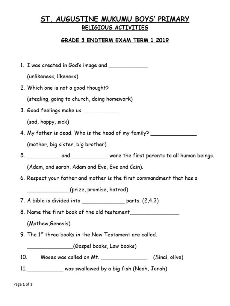 2019 religious activities grade 3 1 download free pdf elijah jonah