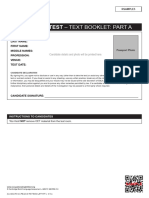 Reading Sample Test 5 - Reading Part A Text Booklet
