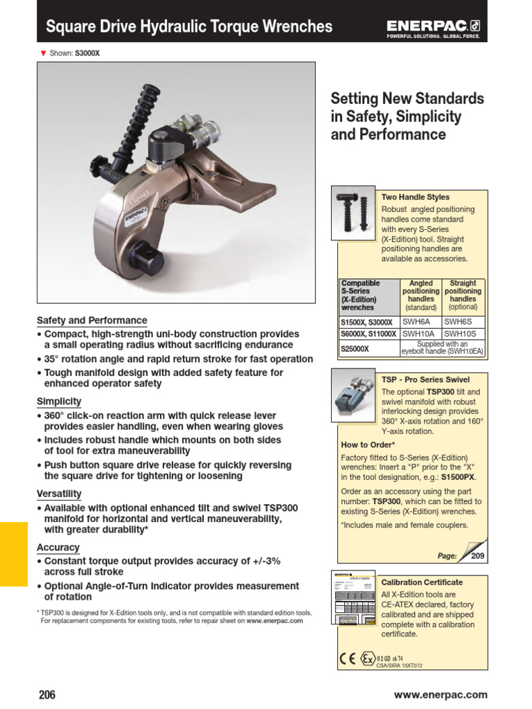 Enerpac Torque Wrench Calibration Guide | PDF