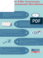 Blue Green Illustrated 5 Productivity Tips and Tricks Infographic