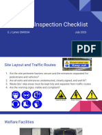 Work Site Inspection Checklist 1