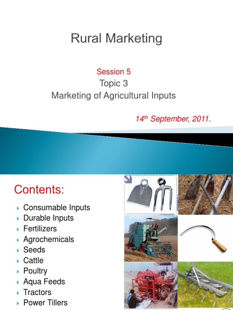 Agricultural Inputs Marketing Guide | PDF | Fertilizer | Pesticide