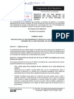 Proyecto de Ley Que Regula Remoción Por Causa Grave de Los Miembros de La JNJ