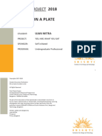 Thesis Project: 2018 Waste On A Plate