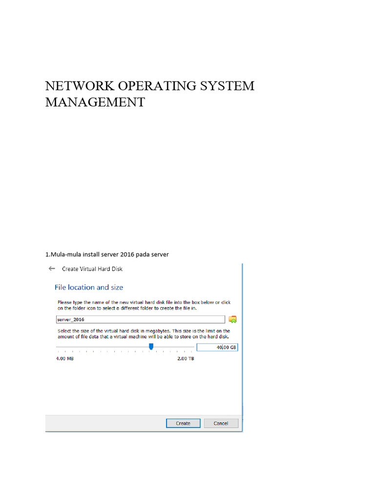 Network Operating System Management | PDF